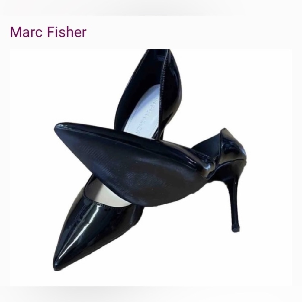 Marc Fisher Frisk Patent Leather Stiletto 3 1/2" High Heels W10